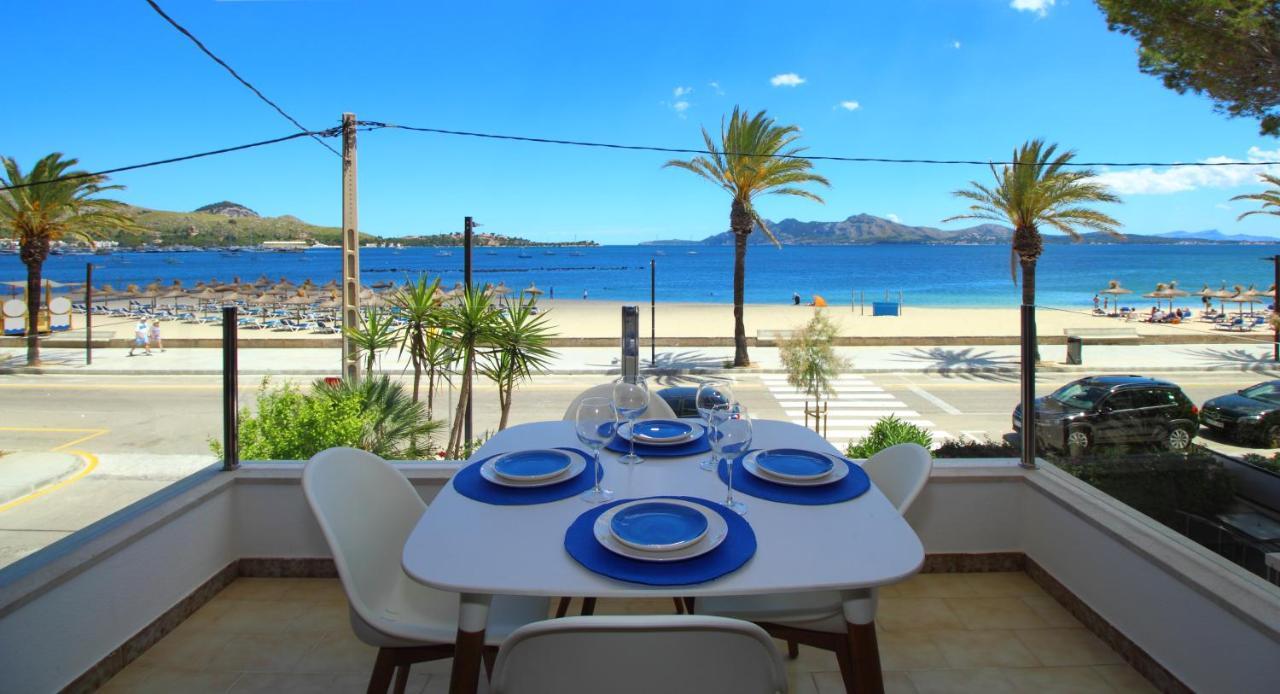 Family Seafront Apt Fantastic Seaview Pollensa Exterior foto