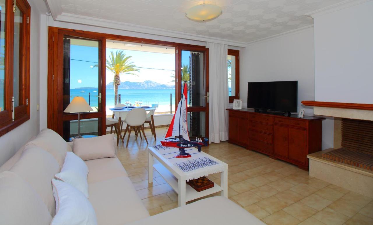 Family Seafront Apt Fantastic Seaview Pollensa Exterior foto