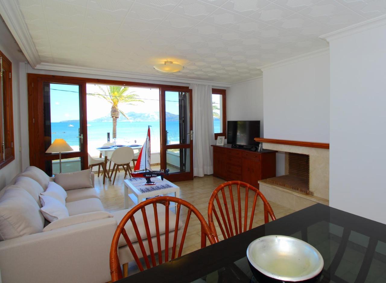 Family Seafront Apt Fantastic Seaview Pollensa Exterior foto