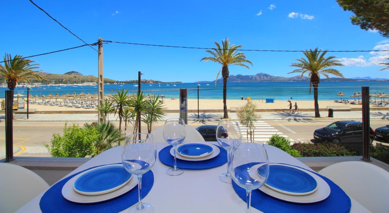 Family Seafront Apt Fantastic Seaview Pollensa Exterior foto